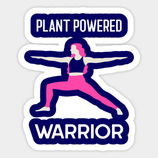 Plant Powered Warrior Sticker